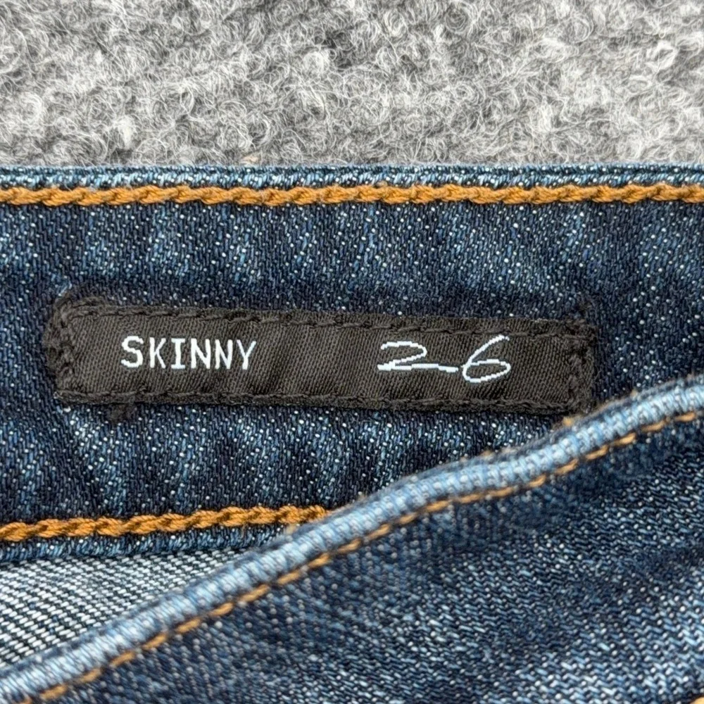 William Rast Skinny Jeans‎ Womens 26 Cotton Spandex Blue Medium Wash